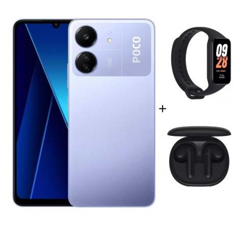 Xiaomi Poco C65 8gb ram 256gb con Smartband 8 active+ Redmi buds 4 lite.