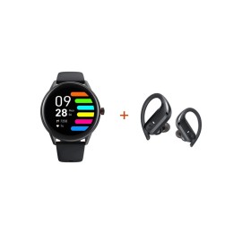 Combo Smart Watch Pro 1,Soundpeats+Audífonos Bluetooth 5.0 S5.Negros