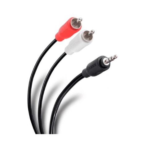 Cable plug 3.5 mm a 2 RCA plug, 1.9 metros