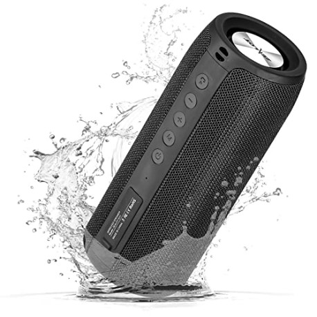 YOMYM Bocina Bluetooth Portátil, Altavoz Inalámbrico Bluetooth 5.0 con Sonido Estéreo, Ranura para Tarjeta TF, AUX, Altavoces p